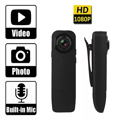 £18.99 • Buy HD 1080P Mini Pocket Pen Camera Hidden Body Video Recorder DVR Spy Cam