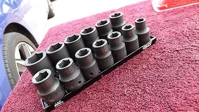 Mac Tools *near Mint! 1/2  Drive Svpm136brpt 13-piece Metric Impact Socket Set! • $81