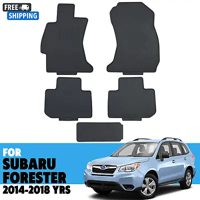 Floor Mats For SUBARU FORESTER 2014-2018 All Weather Rubber Set Black Anti-slip • $79.99