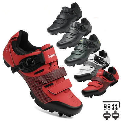 Men's MTB Non-slip Cycling Shoes Racing Road Bike Self-locking Sneakers • $55.94