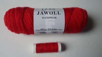 Lang Yarns Jawoll Sock Yarn 4fach Incl. Auxiliary Yarn Fb.60 Red • $5.53