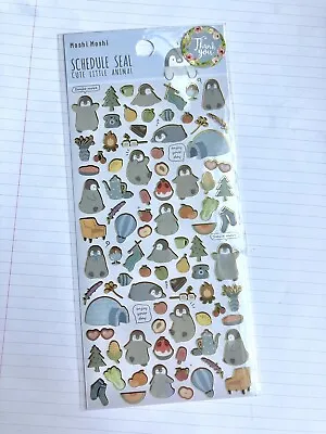Cute Kawaii Stickers Penguin Gold Outline Nature Japan Animal Kids Gift Decorate • £2.49
