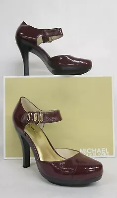 MIchael Kors Morgan Deep Red Patent Maryjane Heel • $79.99