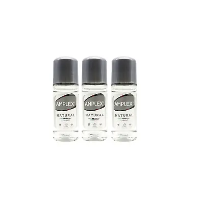 3 X Amplex Roll On Natural 50ml • £7.89