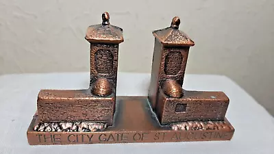 St. Augustine Old City Gate Metal Souvenir Building Vintage 1960's Florida • $39.95