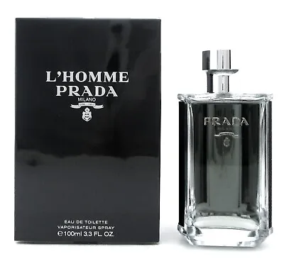 PRADA L'Homme Cologne 3.3 Oz./ 100 Ml. Eau De Toilette Spray For Men. New In Box • $84.95