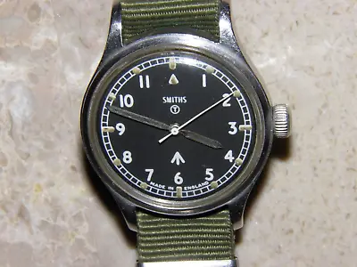 Vintage Smiths W10 Broad Arrow 35mm 1968 British Military Watch EXCEL • $1625