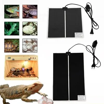 Pet Reptile Heater Under Tank Heating Pad Aquarium Warming Heat Lizard Mat 110V • $9.99