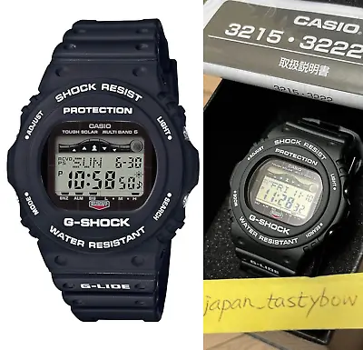 Casio G-SHOCK GWX-5700CS-1JF G-LIDE Moon Tide Digital Solar Atomic Radio Watch • $144.99