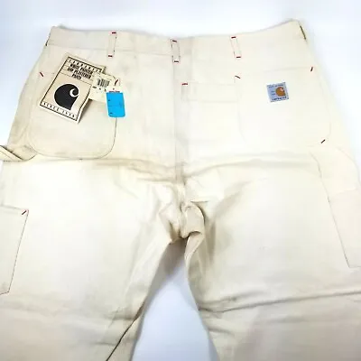 Vintage Carhartt NOS Deadstock Painter Plaster Pants 48 X 32 White Stained USA  • $89.39