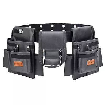 Tool Belt12 Pockets Tool Belts For Men Heavy Duty Carpenter/Construction To... • $32.32