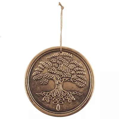 Tree Of Life Hanging Wall Plaque Pagan Wiccan Garden Ornament • £8.95