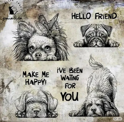£7.50 • Buy Dog/Pet/Clear/UNMOUNTED/stamp/Pug/chihuahua/Puppy/Sentiments