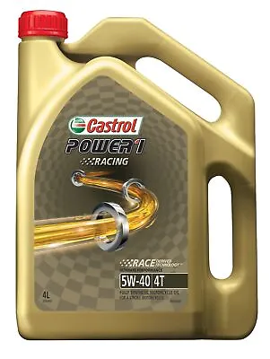 $67.96 • Buy Castrol POWER 1 Motorcycle Engine Oil 5W-40 Racing 4T 4L 3356991