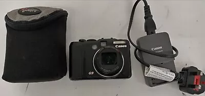 Canon PowerShot G9 Digital Camera Black 12.1 Mega Pixels Compact Photography • £69