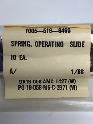 USGI Original M1 Carbine Operating Slide Springs Sealed Pkg 10Vietnam Era NOS • $125