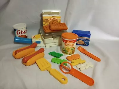 Vintage Fisher Price Fun With Food Skillet With Play Food  • $29.99