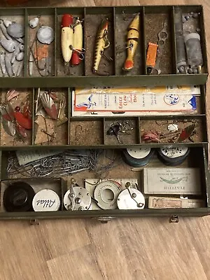 Vintage Tackle Box Full • $80