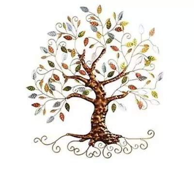 Metal Tree Wall Sculpture Gold Tree Home DecorTree Of Life   • $87.23