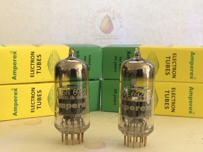 £429.31 • Buy Amperex 6922 USN-CEP Tubes D-getter Matched Pair W/ Red Tip - USA 1960 - NOS