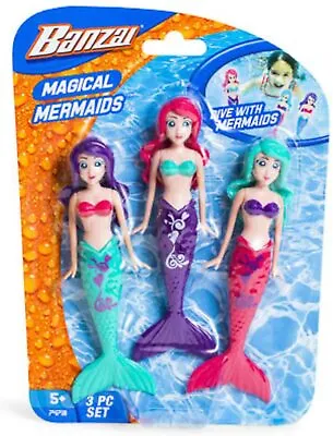 Magical Mermaid Dolls Banzai Spring And Summer 3 Piece In Assorted Colors 5+ • $7.29