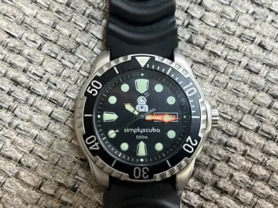 Simply Scuba 500m Dive Watch Diving Wristwatch Aquatic • $189.99