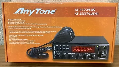 AnyTone AT-5555 PLUS Mobile Transceiver AM/FM/SSB 10 Meter Radio NEW MODEL • $239.99
