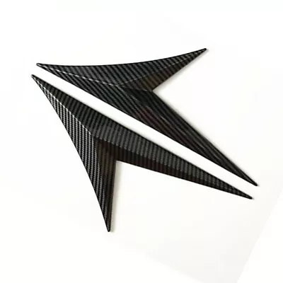 $16.89 • Buy Car Side Wing Emblem Sticker Fender Decoration Accessories Carbon Fiber Style