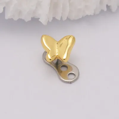 1PC Titanium Butterfly Micro Dermal Anchor Piercing Top Body Jewelry • $7.91