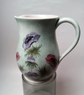 RADFORD England Pottery Hand Painted Jug Vase Anemone Signed JN 15 Cm • £10