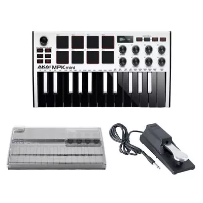 Akai Professional MPK Mini MK III 25-key White MIDI Keyboard Controller Bundle • $169