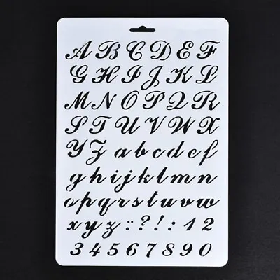 Lette Stencils Letter And Number Stencil Painting Alphabet An R1U8 • £3.76