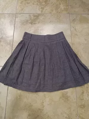 XXI Gray Natural Cotton Mini-Circle Skirt • $12