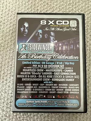 Sidewinder 5th Birthday UK Garage 8 X CD Pack With (1 CD Missing) • £24.99