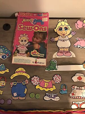 1989 Colorforms Jim Henson’s Muppet Babies Sew-Ons • $7.99