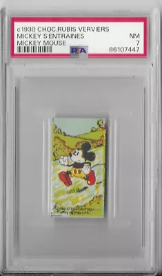 1930s MICKEY MOUSE Chocolaterie Rubis Verviers Psa 7 NM • $139