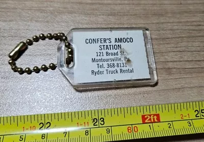 Vtg Confer's Amoco Station Montoursville PA Ryder Truck Advertising Keychain  • $14.99