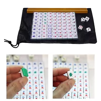 Chinese Mahjong Game Set Friends Leisure Tile Tiles Games • £13.33