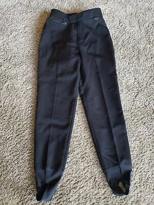 Eddie Bauer Women’s Ski Pants 6 EBTEK Black Schoeller Snow Stirrup Sports Board • $35