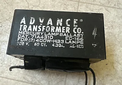 Advance Transformer Co. Mercury Lamp Ballast Cat. 71A4310 • $75