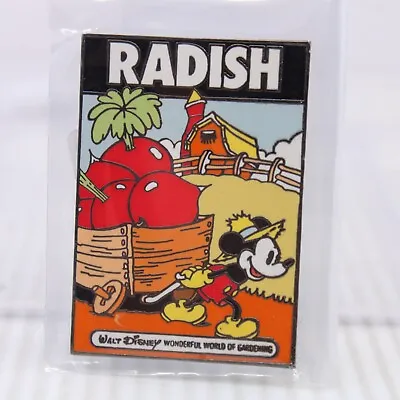 B2 Disney Auctions Pin LE 100 Mickey Mouse Radish Seed Packet 12789 • $124.95