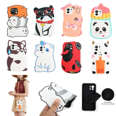 $10.31 • Buy For OPPO A59 F1S A93 A74 A54 A83 F11 Pro A9X Cute 3D Cartoon Silicone Phone Case