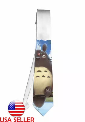 Totoro Movie Necktie Neck Tie Men Halloween Tie Cosplay Anime Unique Hot Gift • $17.60