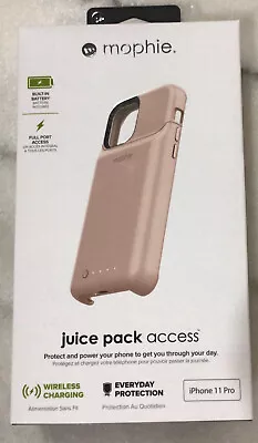 Mophie Juice Pack Access Battery Case For Apple IPhone 11pro | Pink/Rose- NIB! • $12