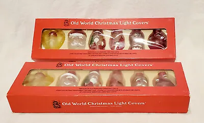 Vintage Old World Christmas Light Covers 2 Boxes Of 6 • $24