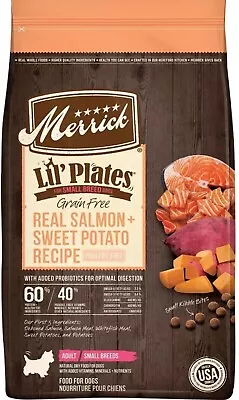 12lb/Bag Merrick Grain-Free Chicken-Free Real Salmon Sweet Potato Dry Dog Food  • $55.99