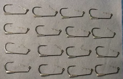 16 ~Mustad 1/8 Oz Weighted 4/0 Keeper Hooks ~Flukes Seinko Swimbaits Craws Worms • $10.81