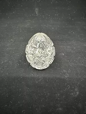 Vtg Russian Faberge Imperial Crystal Egg Engraved Faberge #0169 • $75