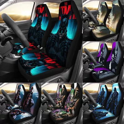 Batman 2-Seats Car Seat Covers Universal Pickup SUV Seat Cushion Protectors Gift • $54.14
