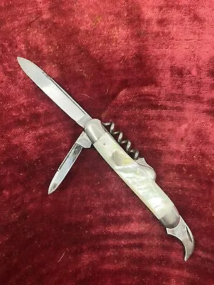 H Boker & Co’s Cutlery Germany Bartender Pearl Knife Corkscrew  • $275